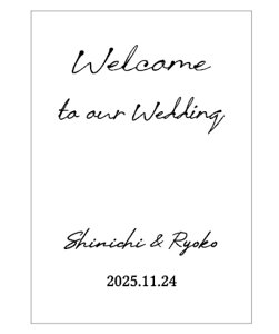 yKpXebJ[tz EH[XebJ[ Wedding EFfBO Welcome to our wedding A4TCY c  EFfBO  EFJ{[h J[h p KX  wall sticker  