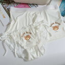 ペア 下着 カップル 着心地良い 柔らかい 熊 ショーツ プリント かわいい ファッション 編み上げ セクシー パンツ ブ…