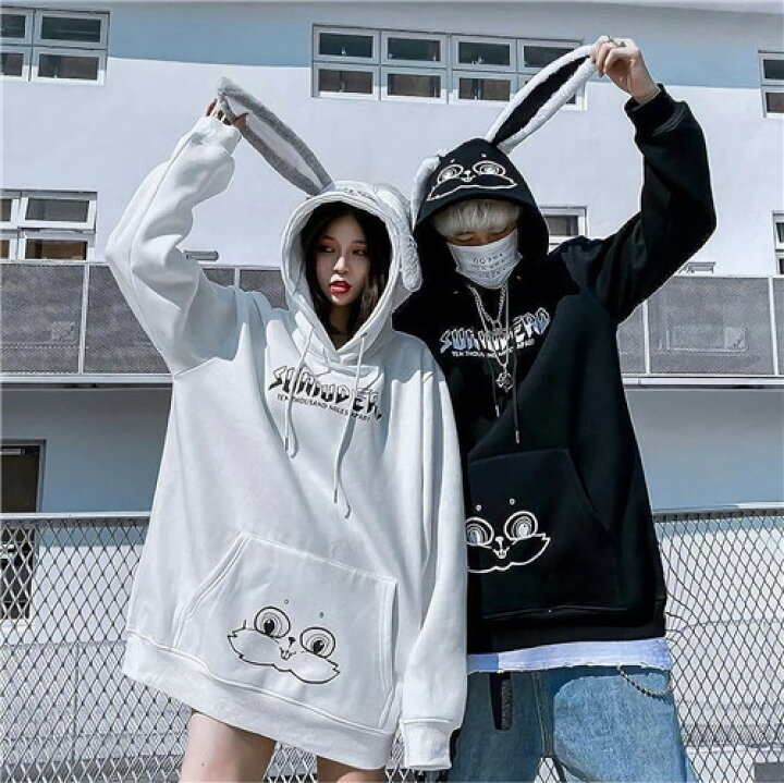 楽天市場】ペアルック パーカー ビックシルエット 冬 カップル 