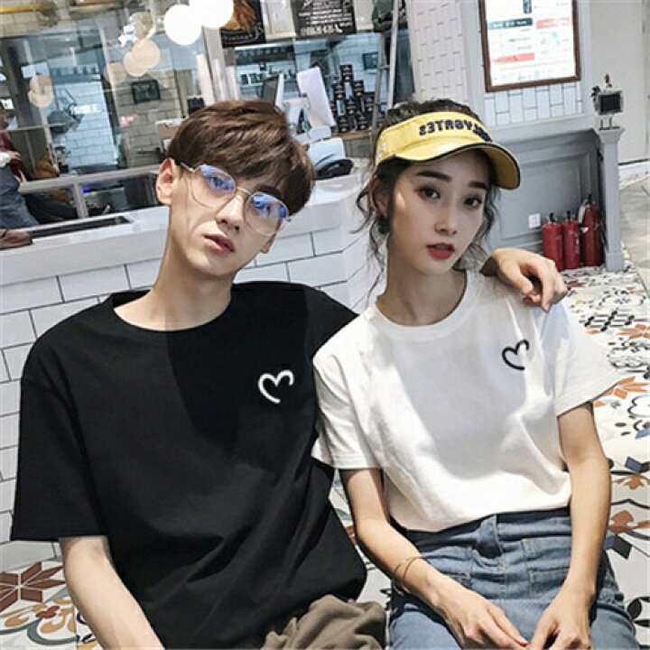 楽天市場 カップル ペア Tシャツ ブランド ペアルック カップル 春 服 夏 メンズ Tシャツ 半袖 レディース おしゃれ ペアルック Tシャツ 可愛い 綿 カップル お揃い プレゼント 夫婦 Tシャツ おもしろ カップル 友達 オシャレ ギフト ペア カップル 人気 カジュアル