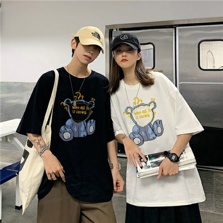 楽天市場 カップル ペア Tシャツ ブランド ペアルック カップル 春夏 服 メンズ Tシャツ 半袖 レディース おしゃれ ペアルック Tシャツ 可愛い 綿 カップル お揃い プレゼント 夫婦 Tシャツ おもしろ カップル 友達 オシャレ ギフト ペア カップル 人気 カジュアル シンプル