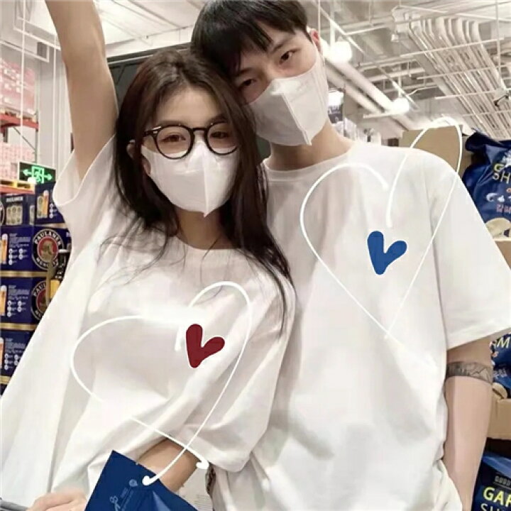 楽天市場】カップル ペア tシャツ ブランド ペアルック カップル 春夏 