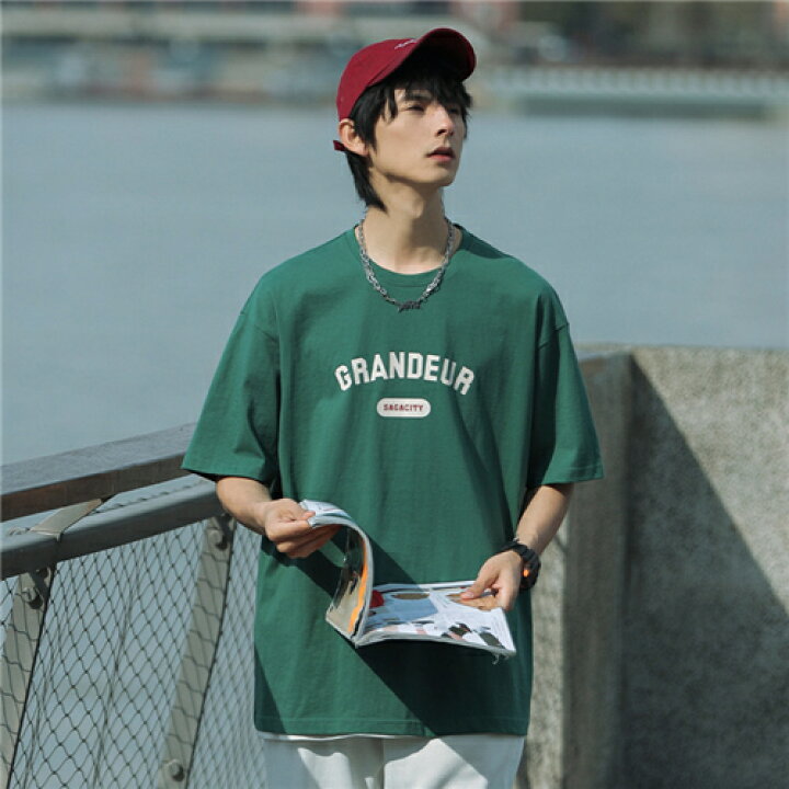 楽天市場 メンズ Tシャツ おしゃれ トップス 半袖 メンズ Tシャツ 韓国 ブランド 夏 春夏 カットソー Tシャツ 大きいサイズ ネック 夏服 メンズ 半袖 Tシャツ 綿 メンズ カジュアル ビッグtシャツ ゆったり メンズファッション ロンt 半袖 トレーナー ビッグシルエット