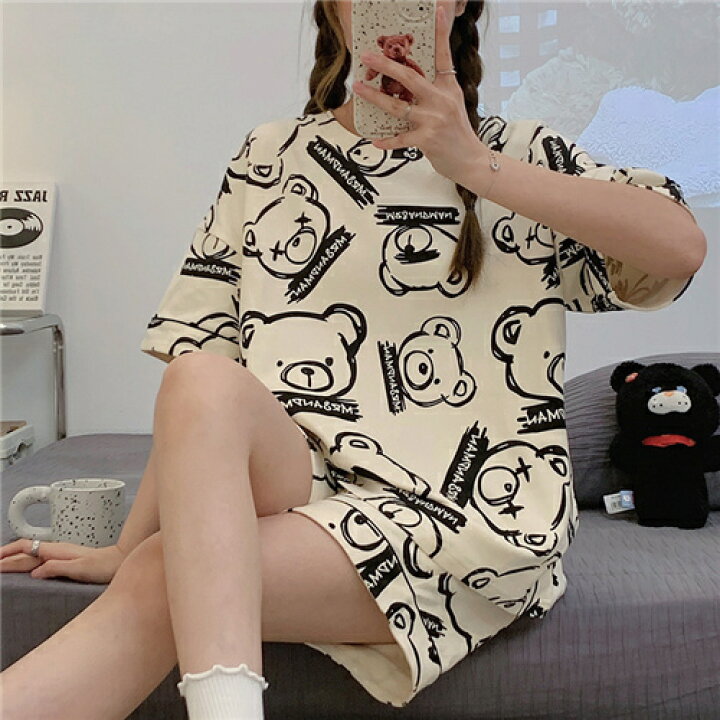 楽天市場】パジャマ レディース かわいい ルームウェア 可愛い 夏 上下 