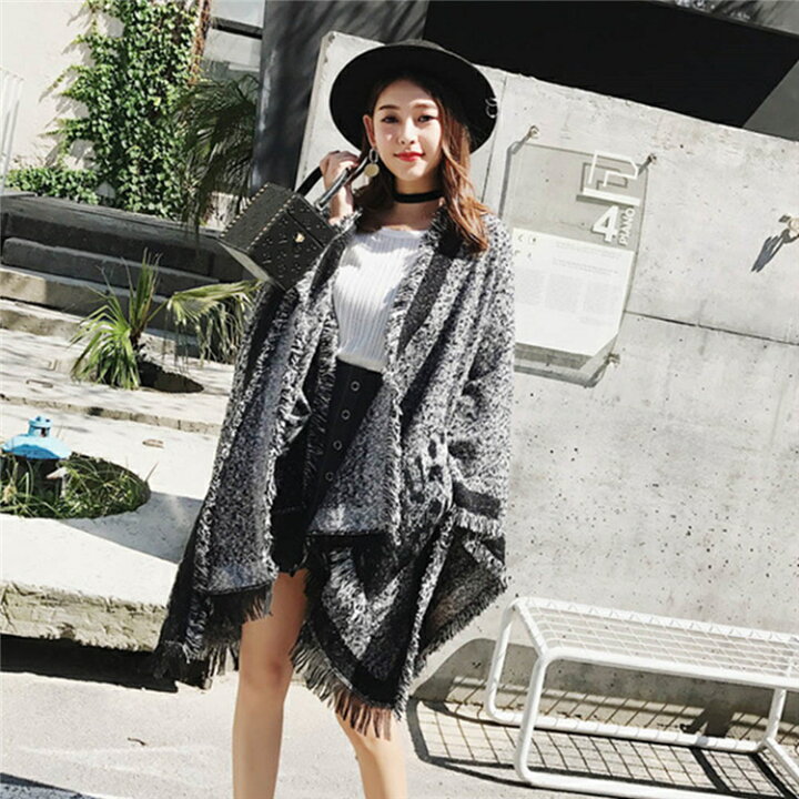 楽天市場 秋服 ポンチョ ストール マフラー レディース 秋 冬 コート マント おしゃれ 着こなし ポンチョコート かわいい おすすめ コーデ 防寒 大きいサイズ コーディネート フリンジ ポンチョ マント レディース ロング ショール 結婚式 秋 ポンチョ アウトドア Mk House