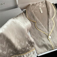 シルク パジャマ メンズ 長袖 前開き シルク カジュアル 薄手 通気性 セットアップ 春 秋 夏用 ルームウ…