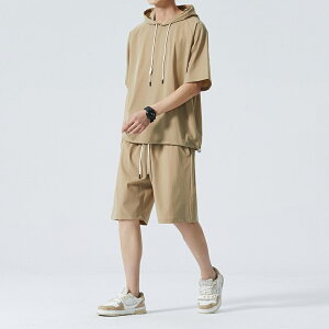 ジャージ 上下 メンズ 夏 半袖 大きいサイズ 上下2点セット シャツ メンズ おしゃれ セットアップ 誕生日 ギフト 男性用 スウェットパーカー スウェットパンツ 夏 ルームウェア 部屋着 ゆっ