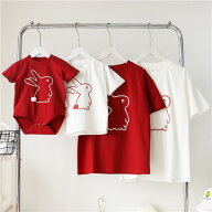 親子 ペアルック tシャツ ペア 白 夏服 親子コーデ 赤ちゃん ロンパース 親子 ペアtシャツ 半袖 コーデ …