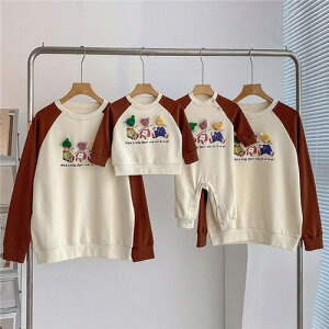 親子 ペアルック 赤ちゃん トレーナー 親子 ペアルック 綿 親子ペアルック 秋 冬 トップス ゆったり ママ 親子 ペアルック 女の子 冬 ペアルック 親子 ブランド 長袖 t パパ 親子お揃い服 ベビ