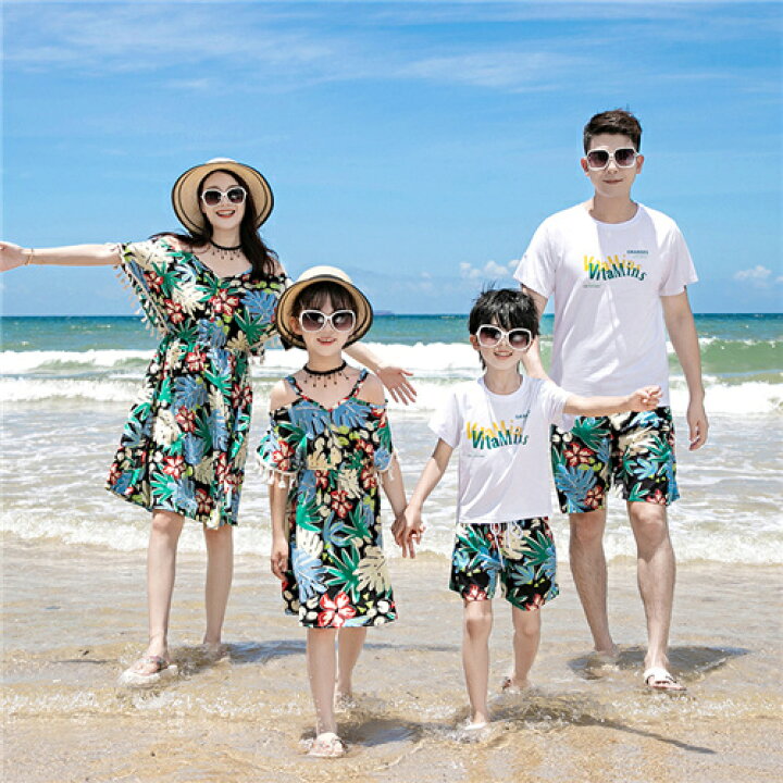 楽天市場】親子 ペアルック tシャツ ペア ワンピース アロハシャツ 