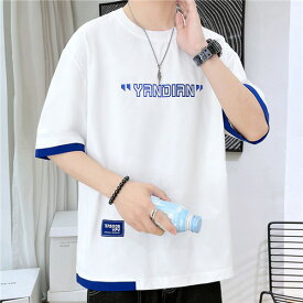 tシャツ 半袖 メンズ ブランド シンプル カジュアル 大きい 吸汗速乾 ゆったり 韓国 高校生 Tシャツ ファッション ビッグシルエットおしゃれ ビッグtシャツ 韓国服 おうちコーデ ニュートラルカラー ユニセックス 無地 シンプル カジュアル 黒 白 灰色 ブルー