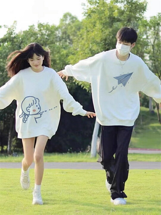 楽天市場】ペアルック トレーナー カップル パーカー 高級? 春 秋 男女 