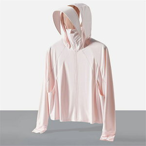 uv パーカー ラッシュガード レディース 長袖 薄手 つば 帽子 指穴 付き uvパーカー ポンチョ 接触冷感 体型カバー uvカット 冷感 首 涼しい 夏 おしゃれ パーカー冷感 紫外線対策 大きいサイズ