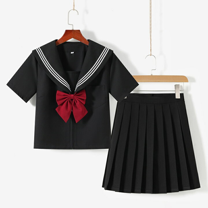 楽天市場】セーラー服 セットアップ 三本線 リボン コスプレ 大きい 