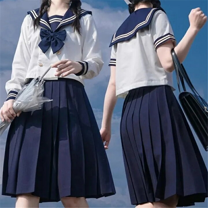 楽天市場】セーラー服 セットアップ 二本線 リボン コスプレ 大きい  