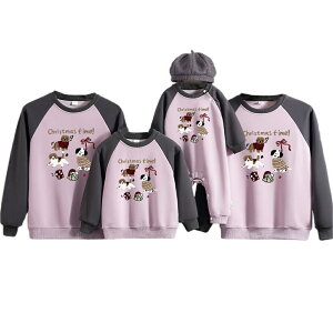 親子 ペアルック 赤ちゃん トレーナー 犬 キッズ アニメ パーカー uネック 親子ペアルック 春 秋 トップス ゆったり ママ 親子 女の子 冬 ペアルック 親子 ブランド 長袖 t パパ 親子お揃い服