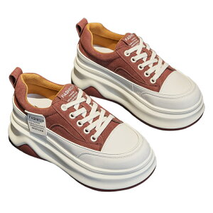 厚底 スニーカー レディース ローカット 厚手 白 カジュアル 身長アップ 春 秋 ストリートコーデ スポーツ 6cm きれいめ 靴 おしゃれ 細身 スニーカーレディース 歩きやすい ブランド 韓国 軽