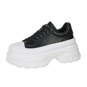 厚底 スニーカー レディース ローカット 厚手 白 カジュアル 身長アップ 春 秋 着痩せ 本革 軽い スポーツ ダッドスニーカー 9cm きれいめ 靴 おしゃれ 細身 スニーカーレディース 歩きやすい