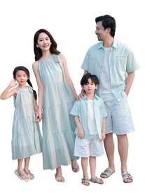 親子 ペアルック tシャツ 夏 ワンピース 無地 緑 薄手 女性 トラベル ノースリーブ ペア 夏服 親子コーデ 赤ちゃん 親子ペアルック ペアtシャツ 半袖 コーデ 家族 お揃い tシャツ ブランド 大人 子供 3人 プレゼント 男の子 可愛い 女の子 キッズ 運動会 家族写真