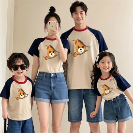 親子 ペアルック tシャツ 夏 ペア 旅行 半袖 夏服 親子コーデ 赤ちゃん 親子ペアルック ペアtシャツ 半袖 コーデ 家族 お揃い tシャツ ブランド 大人 子供 3人 プレゼント 男の子 可愛い 女の子 キッズ 運動会 家族写真