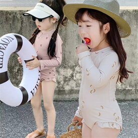 子供 水着 女の子 オールインワン ラッシュガード キッズ 130 140 110 120 中学生水着 女子 オールインワン みずぎ スイミング スクール子供水着 スイムウェア スイミング 海水浴 水遊び 日焼け止め 防寒保温 女の子 無地 シンプル カジュアル 可愛い