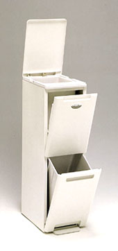 《週末限定タイムセール》 暮らしにやさしい分別式ダストボックス スリムなデザインで置き場所自由 分別式ダストボックス クリーンペール キッチン CLP-121W 35％OFF ゴミ箱
