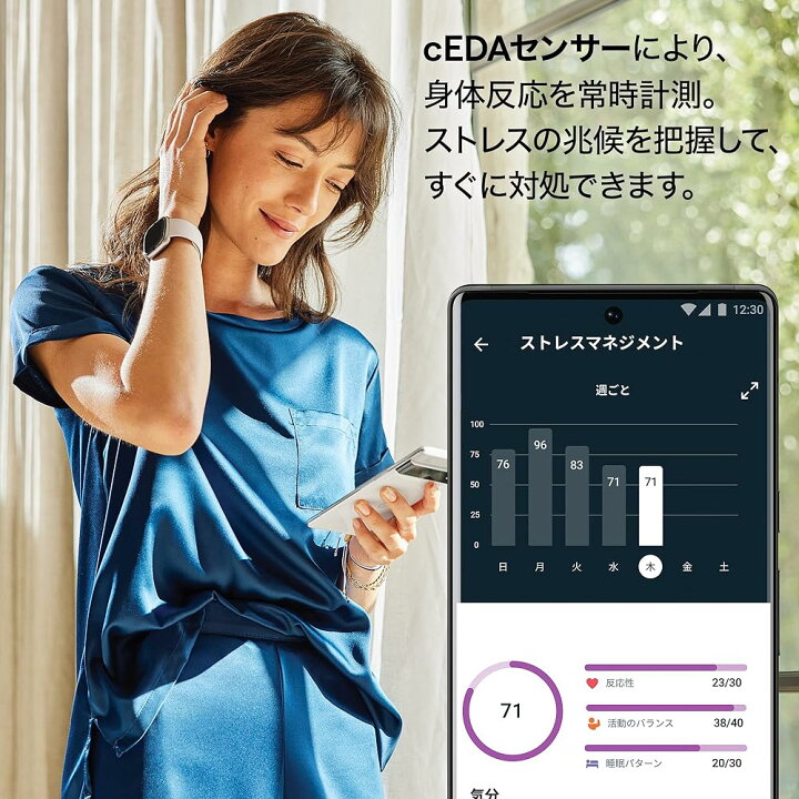 楽天市場】【Suica対応】Fitbit Sense 2スマートウォッチ ルナホワイト 