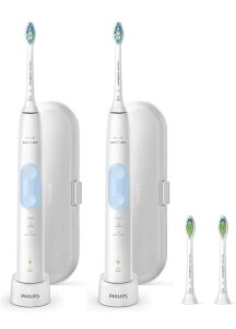�y���K�i�zPhilips�i�t�B���b�v�X�j�d�����u���V �\�j�b�P�A�[ �v���e�N�g�N���[�� HX6403/71 2�{�g, �z���C�g