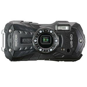 �y�V�i�zRICOH �h���f�W�^���J���� WG-60 �u���b�N �b ���R�[ 14m�h�� �ϏՌ�1.6m �h�o �ϊ�1600����f �����B�e JAN4549212300844
