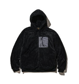 COFFEE & CIGARETTES ボアジャケット ボア ブラック 黒 SHAGGY BOA HOODIE コーヒーアンドシガレッツ オーバーサイズ 送料無料 送料込み ジップパーカー 防寒 冬