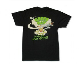 KIDS 子供用 GREEN DAY 半袖Tシャツ ブラック 130cm 140cm 150cm welcome to paradise メロコア パンク バンドTシャツ グリーンディ 通学 普段着 バンド メロコア好きに