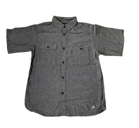 BLUCO ブルコ 半袖 ワークシャツ シャンブレーシャツ ブラック CHAMBRAY WORK SHIRT S/S メンズ ワーク ストリート カジュアル バイク 送料無料