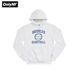 Only NY オンリーニューヨーク パーカー フーディー アッシュ (ホワイト,グレー系)　ユニセックス Brooklyn Basketball Champion Hoodie 19948 バスケットボール カレッジ風 メンズ レディース ストリート アメカジ