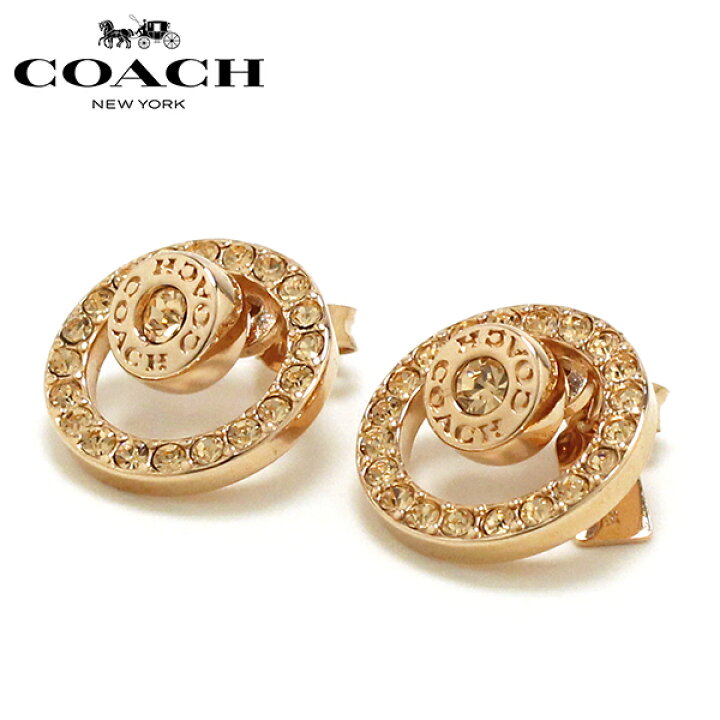 楽天市場 コーチ ピアス レディース Coach アクセサリー ピンクゴールド F Rgd 送料無料 ギフト プレゼント 男性 女性 誕生日 Mkcollection