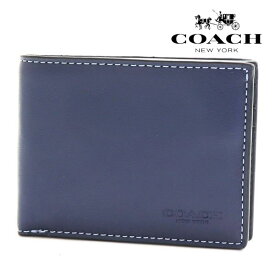 コーチ カードケース メンズ COACH Card Case 財布 ディープブルー×プルシアン C2695 SZL 【送料無料♪】 ギフトラッピング無料
