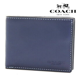 【月末セール開催中】コーチ カードケース メンズ COACH Card Case 財布 ディープブルー×プルシアン C2695 SZL 【送料無料♪】 ギフトラッピング無料