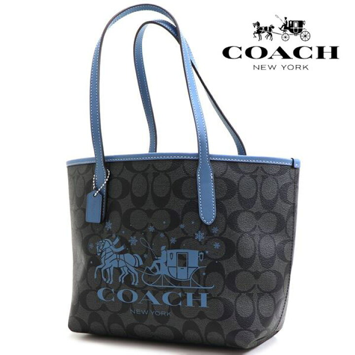 楽天市場】コーチ トートバッグ レディース COACH ブルー系 CM183 