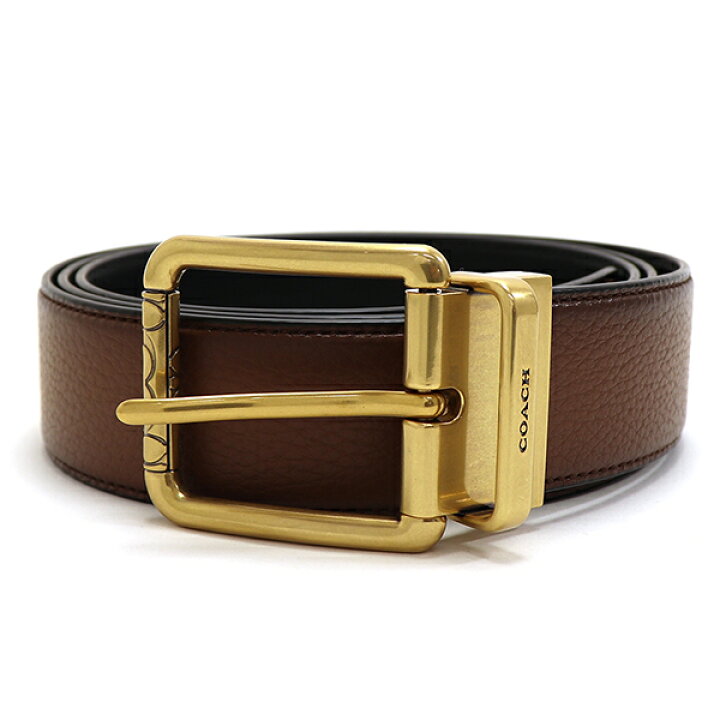楽天市場】コーチ ベルト メンズ COACH BELT リバーシブル スクエア 