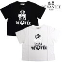 【超ポイントバック祭】 デヴァステ Tシャツ レディース DEVASTEE ロゴT ブラック ホワイト R3SMTP020 【送料無料♪】