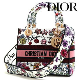 クリスチャンディオール ハンドバッグ レディース Christian Dior 2Way ショルダーバッグ Lady D-Lite バッグ ミディアム マルチカラー M0565JEMF 933 【送料無料】
