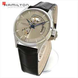 ギフトラッピング無料 ハミルトン 腕時計 メンズ HAMILTON ジャズマスター オープンハート レザー H32705521 【送料無料】