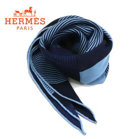 エルメス ストール スカーフ レディース HERMES Stall カシミヤ シルク ブルー系 432716T 22 【送料無料♪】