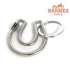 エルメス キーホルダー レディース HERMES Key ring キーリング シルバー ブラック FER A CHAVAL 【送料無料♪】 ギフトラッピング無料