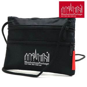 �}���n�b�^���|�[�e�[�W �V�����_�[�o�b�O �����Y ���f�B�[�X Manhattan Portage Triple Zipper Pouch �V�����_�[�|�[�` �u���b�N 3ZIPP 218534 BLACK �y���������z