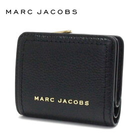マークジェイコブス 二つ折り財布 レディース MARC JACOBS Wallet ザ グルーヴ レザー ミニ コンパクト ウォレット ブラック S101L01SP21 001 【送料無料♪】