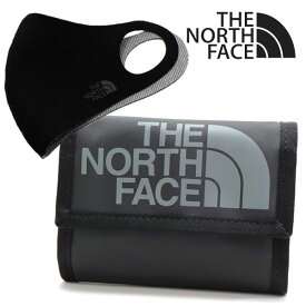 週末セール セットでお得 ザ ノースフェイス 三つ折り財布 マスク セット メンズ THE NORTH FACE Wallet ブラック NN2PN80A BLK 【送料無料♪】