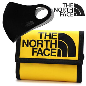 週末セール セットでお得 ザ ノースフェイス 三つ折り財布 マスク セット メンズ THE NORTH FACE Wallet ゴールド NN2PN80B GOL 【送料無料♪】