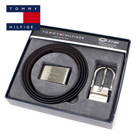 【月末セール開催中】トミーヒルフィガー ベルト メンズ リバーシブル セット TOMMY HILFIGER belt ブラック ブラウン 11TL08X012 014 ギフトラッピング無料【送料無料♪】