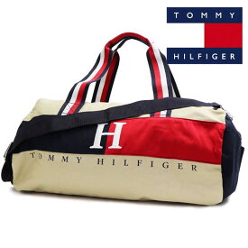 トミーヒルフィガー ショルダーバッグ レディース メンズ TOMMY HILFIGER 2way ボストンバッグ 旅行バッグ ベージュ 69J1651 230 【送料無料】