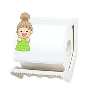 【ペーパーホルダーおくだけ】　シマブン　トイレ小物
